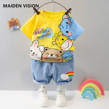 2021NEW Leisure Boys Sweater T-shirt Sportswear Children's Clothing Baby girl outfit Cartoon Bear summer Toddler Boys Suit 2024 - buy cheap