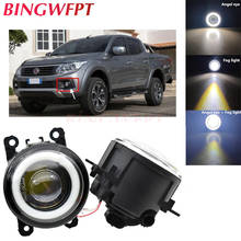 BINGWFPT-luces LED antiniebla de parachoques delantero, Ojos de Ángel, estilo de coche, para Mitsubishi L200 Triton Strada, Fiat Sedici RAM SMD 2024 - compra barato