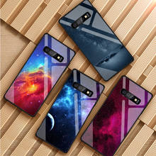 colorful space for galaxy universe Tempered Glass Phone Case For Samsung Galaxy S8 S9 S10 S20 PLUS J6 J8 2018 NOTE 8 9 10 Cover 2024 - buy cheap