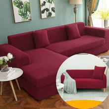 Funda elástica para sofá De esquina seccional, cobertor ajustado en 12 colores, necesita pedir 2 piezas 2024 - compra barato