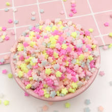 50g Polymer Clay Colorful Cherry Blossoms Slice Sprinkles for Crafts DIY Making Slime Filling Material Nail Art Decoration 2024 - buy cheap