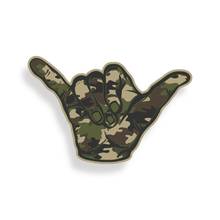 Camouflage Gesture Palm Shaka Hang Loose Sticker Old School Army Cup Cooler Window Bumper Decal 2024 - buy cheap