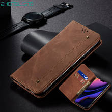 Роскошный джинсовый флип-чехол в стиле ретро для Iphone 11 Pro Xs Max Xr X 8 7 6 6s Plus, магнитный держатель для карт, кожаный кошелек, чехол-книжка с подставкой 2024 - купить недорого