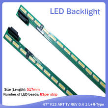 Faixa de luz led para retroiluminação de tv lg, 47 polegadas, v13 art, rev 0.4, 1 l + r-tipo 6920l-0001c, 47la660s, 47la690s, 47e700s, 47lm6700e, lc470eug 2024 - compre barato