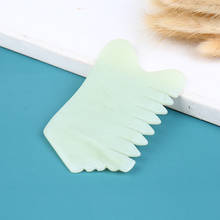 1PCS Natural Jade Stone Comb Guasha Gua Sha Board Comb Shape Massage Hand Massager Relaxation Comb Health Care 2024 - buy cheap