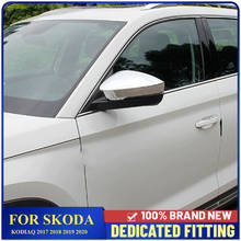 Fit For Skoda Kodiaq 2017 2018 2019 2020 ABS Chrome Side Door Rearview Mirror Frame Cover Stickers Auto Accessories 2024 - buy cheap