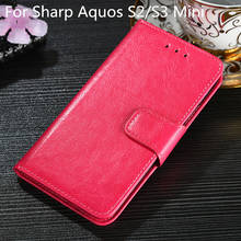 Retro Leather cover Wallet Case For Sharp Aquos S2 S3 Mini Classic Book Flip Cover Magnetic Business Case Holder 2024 - buy cheap