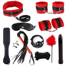 11PCS/SET Sex Toys for Couples Exotic Accessories Nylon Sex Bondage Set Lingerie Handcuffs Whip Rope Adult Game Products 2024 - buy cheap