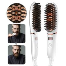 Beard Straightener Comb Faster Anti-Scald Ceramic Heated Beard Brush Upgraded Portable Beard Straightening Comb 2024 - buy cheap