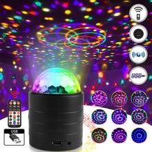 USB Stars Moons Stage Lights Bar LED Disco Projector Lights Remote Voice Control Bluetooth-compatible RGB Strobe Light 2024 - buy cheap