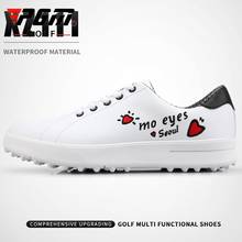 Pgm sapato de golf feminino sem homem, respirável, sapato pequeno e branco, leve e antiderrapante de alta qualidade d0754 2024 - compre barato