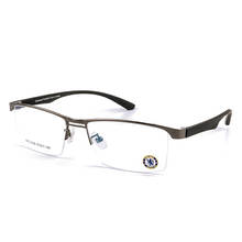Oversized Eyeglasses Men Semi Rimless Glasses Frame Man Wide Head Big Spectacles for Presciption 2024 - buy cheap