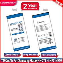 LOSONCOER 6950mAh EB-BN910BBE NFC For Samsung Galaxy Note 4 NFC N910U N910H N910A N910C N910F N910X N910V N910P N910R Battery 2024 - buy cheap