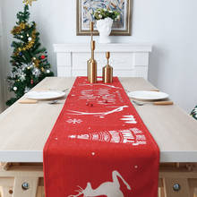 Christmas Table Runner Cotton Linen Nordic Style Table Runners Dinning Table Ornaments Mat Flag Xmas New Year Ornaments 30X180CM 2024 - buy cheap