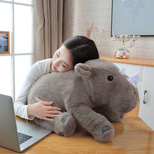 1pc 40/60CM Cute Rhinoceros Pillow Plush Toys Lovely Stuffed Animal Cushion Dolls for Children Baby Sleep Appease Birthday Gifts 2024 - buy cheap