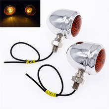 1 Pair Motorcycle Turn Signal Light Indicator Lamp Bulb Retro 12V For Harley /Cafe /Racer Kawasaki Tail Custom 2024 - buy cheap
