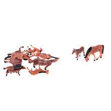 10x paisagem modelo cavalo brinquedo modelo cavalo animal 1:87 escala diy layout peças 2024 - compre barato