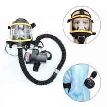Protective Electric Constant Flow Supplied Air System Gas Mask Respirator Workplace Safety Supplie Full Face Gas Mask Respirator 2024 - buy cheap