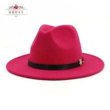 Фетровая шляпа большого размера 60 см, простая шерстяная фетровая шляпа-федора для мужчин и женщин, винтажная шляпа-Трилби с широкими полями, шляпа-котелок в стиле Дерби, Панама 2024 - купить недорого
