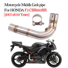 Tubo de enlace medio delantero para motocicleta, silenciador medio de acero inoxidable para Honda cbr600rr F5 años 2007 a 2019, CBR600RR 2024 - compra barato