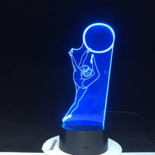 Dancing Girl 3D Dance Ball Moden Led Nightlight 7 Colors Changing Desk Lamp Usb Creative Lighting Fixture Home Decor Gifts 1709 2024 - buy cheap