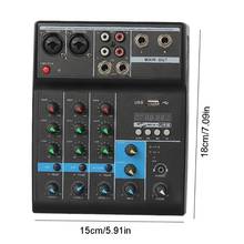 2022 New Professional Audio Mixer 4 Channels Bluetooth Sound Mixing Console for Karaoke 2024 - buy cheap