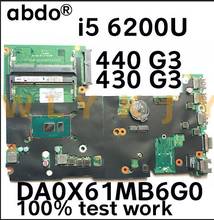 DA0X61MB6G0 for HP ProBook 440 430 G3 notebook motherboard CPU i5 6200U 830937-601 901118-601 830938-601 830938-501 830938-001 2024 - buy cheap