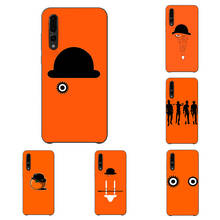 Funda de teléfono naranja con mecanismo de relojería, carcasa de TPU de silicona Sotf negra clásica para Huawei p30, p20 Lite, p10, p9, p8, serie estética 2024 - compra barato