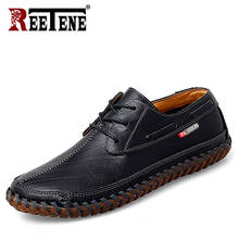 REETENE 2021 New Men'S Casual Loafers Leather Comfort Loafers Men Light Breathable Men Loafers Quality Driving Shoes For Men 2024 - buy cheap