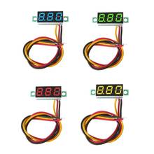 0.28 Polegada mini dc 0-100v 3 fios display led digital voltímetro medidor de tensão painel detector monitor ferramentas 2024 - compre barato