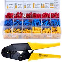 0.5-6.0mm2Mini pliers electrical wire crimping tools tubular terminals box kit 700pcs Wire Stripper Crimper Terminal 20-10 AWG 2024 - buy cheap