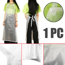 Transparent PVC Apron Vinyl Waterproof Oil Resistance Apron Multi-use Kitchen Cooking Clear Back Tie Household Apron for Unisex 2024 - buy cheap