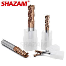 Milling Cutter Alloy Coating Tungsten Steel Tool Cnc Maching Hrc65 Corner Roughing SHAZAM Top Milling Cutter Kit Machine Endmil 2024 - buy cheap