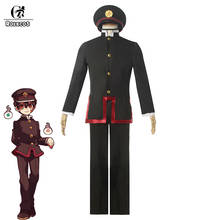 ROLECOS Anime Toilet-bound Hanako-kun Cosplay Costume Men Uniform Jibaku Shounen Hanako-kun Cosplay School Uniform Hat Suit 2024 - buy cheap