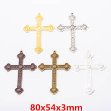 10 pcs Vintage Charms Cross Pendant  Antique bronze Fit Bracelets Necklace DIY Metal Jewelry Making 5640 2024 - buy cheap