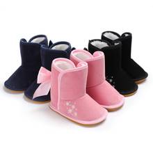 Baby Girl Boy Snow Boots Winter Half Boots Infant Kids Snow Solid Soft Bottom Shoes 2024 - buy cheap