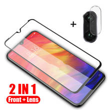 2 in 1 protective glass for xiaomi redmi note7 camera back cover on for xiomi redmi note 7 7a note7 pro tremp glasses lens case 2024 - buy cheap