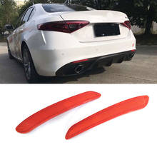 Reflector de Tira protectora de parachoques con Difusor deportivo, accesorio para Alfa Romeo Giulia estándar 2016 2017 2018, estilo deportivo, material PP 2024 - compra barato