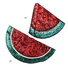 В виде красных губ арбуз патчи пришить патч модная блестками нашивка "фрукт" дешевые вышитые патчи для одежды с аппликацией в виде декоративный значок 2024 - купить недорого