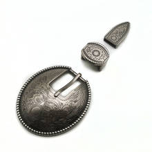 DIY leather craft vintage design 3pcs/set inner width 20mm belt pin buckle 2024 - buy cheap