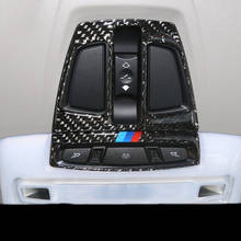 Carbon Fiber For BMW F20 F22 F30 F32 F34 F48 F15 F16 Car styling Interior Front Reading Light Cover Trim Lamp Frame Car Sticker 2024 - buy cheap