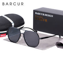 BARCUR-gafas De Sol cuadradas De aluminio y magnesio para hombre y mujer, lentes De Sol Vintage, gafas De Sol 2024 - compra barato