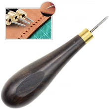 Leather Craft Ebony Rhombus Awl tools DIY Stitching Sewing Punching Hole Maker Leathercraft Reaming Punch Tool 2024 - buy cheap