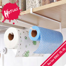 Kitchen Paper Holders Sticker Rack Iron Roll Holders for Bathroom Toilet Towel Racks Hangers Home Storage Tissue Shelf Organizer 2024 - compre barato