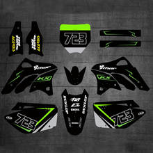 Pegatinas con números personalizados para Motocross, Kits de calcomanías para Kawasaki KX250F, KXF 250, KXF250, 2006, 2007, 2008, 250KXF 2024 - compra barato
