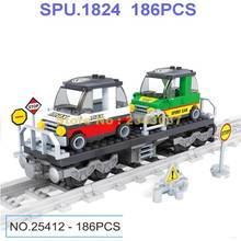 Bloques de construcción de tren urbano, 2 muñecas de juguete, 25412, 186 Uds. 2024 - compra barato
