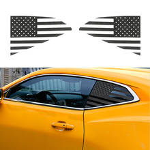 for Chevrolet Camaro 2017 2018 2019 2020 Rear Triangle Window Decoration Cover Trim Sticker Carbon Fiber Car Accessories 2024 - buy cheap