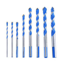 1PCS Blue 3mm to 12mm  Multifunctional Glass Drill Bit Twist Spade Drill Triangle Bits For Ceramic Tile Concrete Glass Marble 2024 - buy cheap