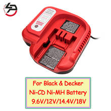 Carregador rápido de bateria, carregador de bateria para troca de pilhas para black & garrafa ni-cd ni-mh, bateria multi-volt 9.6v/12v/14.4v/18v 2024 - compre barato