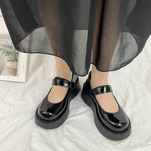 Dark Goth Demon Mary Jane Gothic Platform Shoes Square Heel Thick Bottom Buckle Shoes for Women Retro Lolita Anime Cosplay 2024 - buy cheap